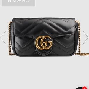 Gucci super mini matelasse leather bag